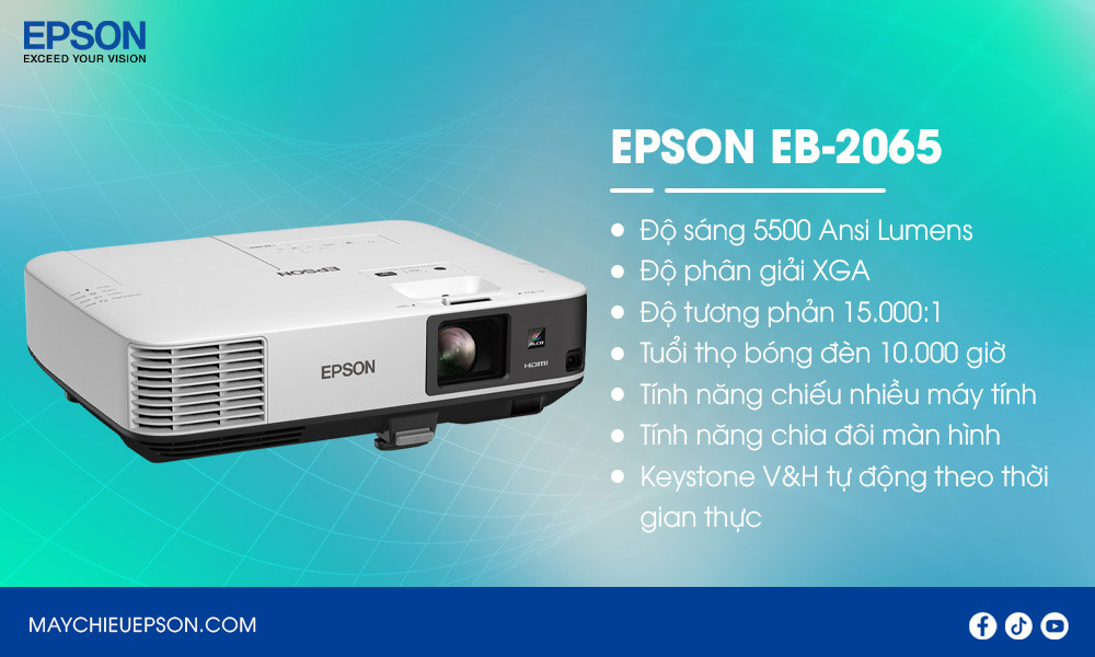 Epson EB-2065 máy chiếu chuyên nghiệp cho văn phòng và giáo dục