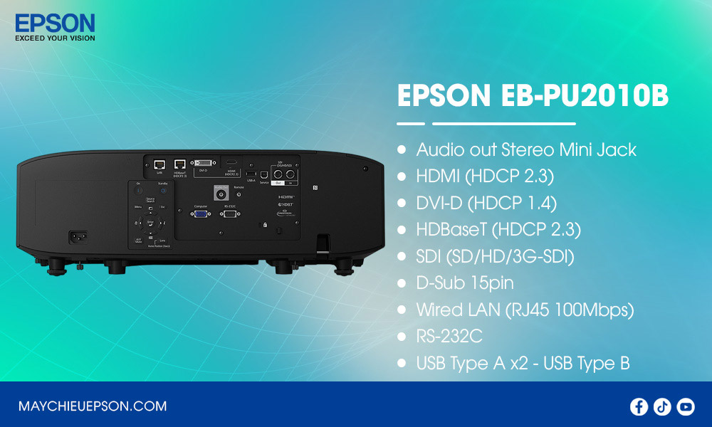 Epson EB-PU2010B Máy chiếu laser độ sáng cao