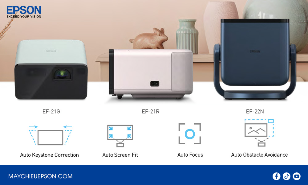 Epson EpiqVision Mini EF-21/22 lắp đặt linh hoạt