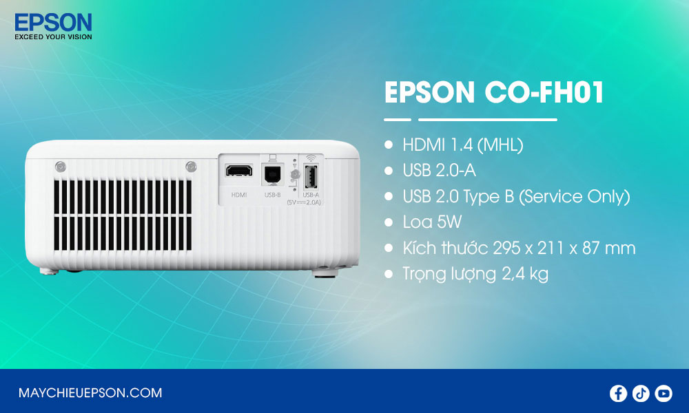 Epson CO-FH01 máy chiếu Full HD cho cả công việc và giải trí