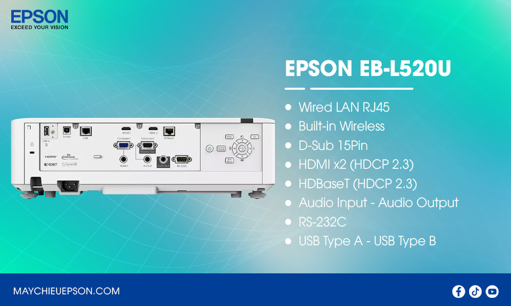Epson EB-L520U Máy chiếu laser độ sáng cao