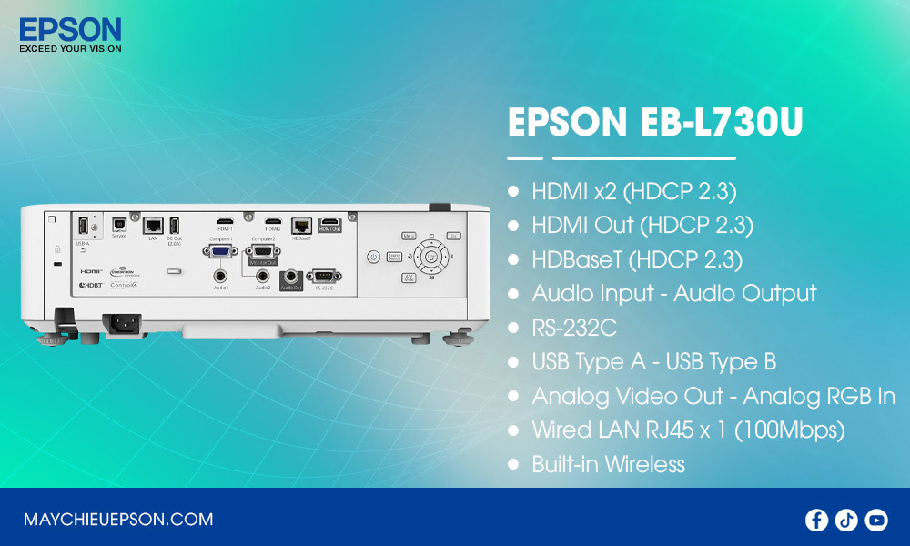 Epson EB-L730U Máy chiếu laser WUXGA độ sáng cao