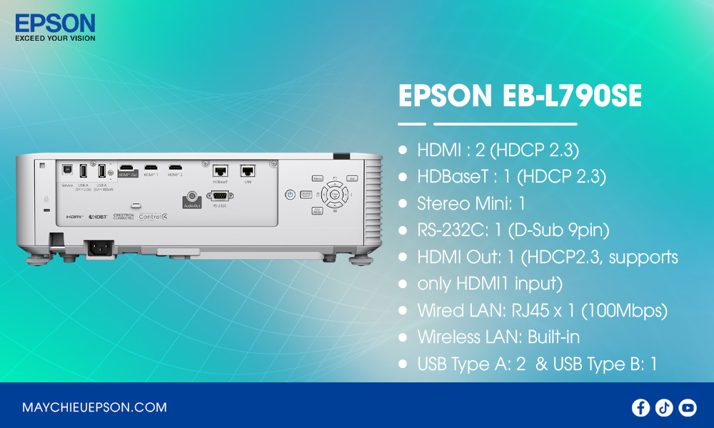 Epson EB-L790SE Máy chiếu Laser Short-throw