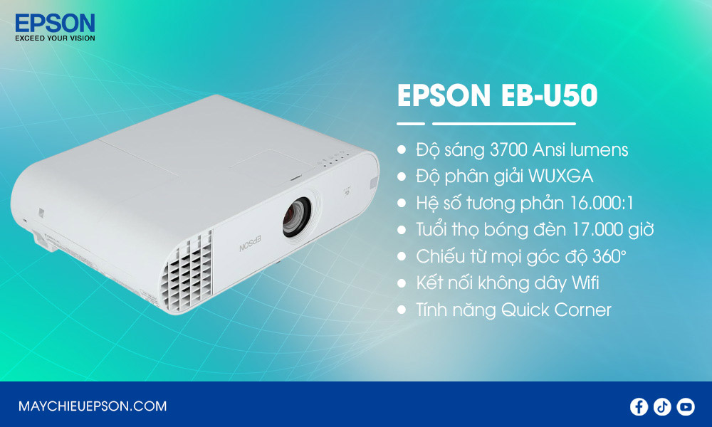 Epson EB-U50 Máy chiếu di động