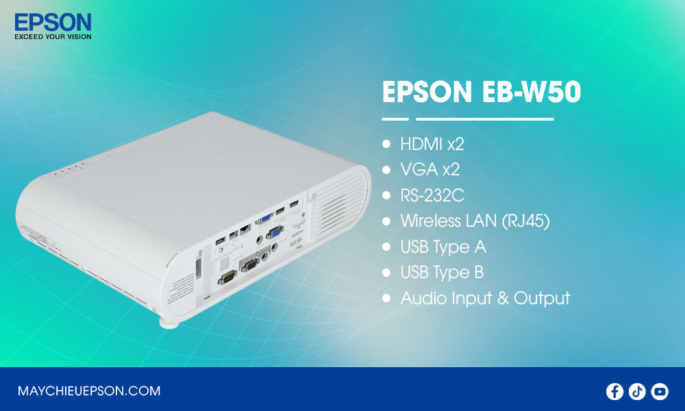Epson EB-W50 Máy chiếu di động 3LCD