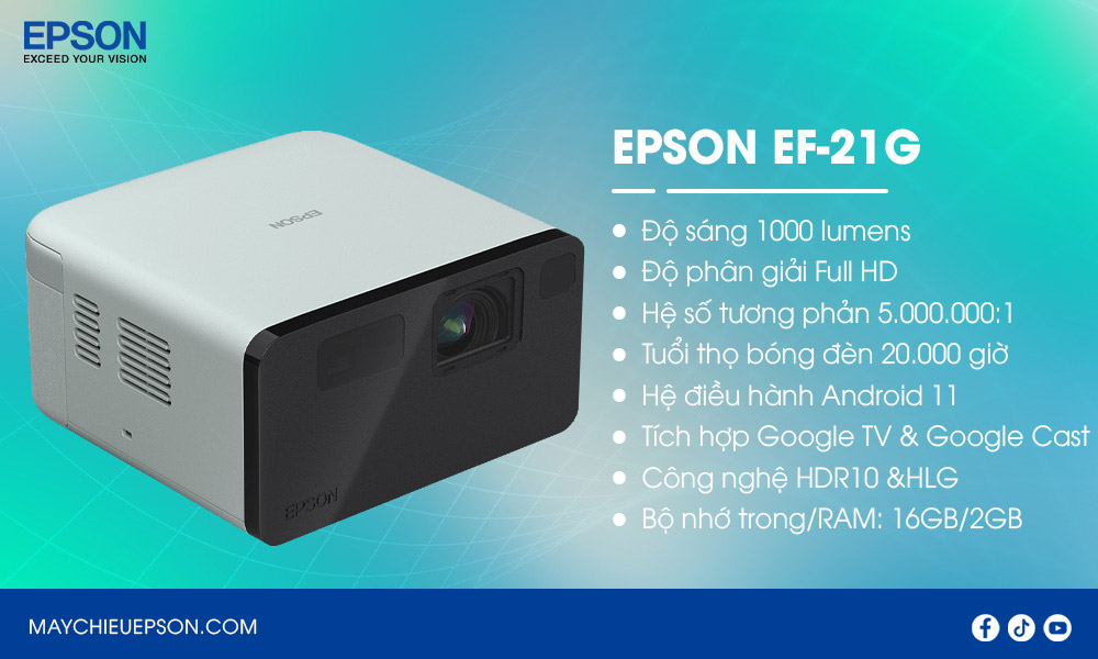 Epson EF-21G Máy chiếu mini Full HD thông minh