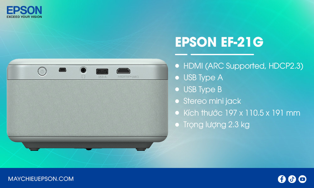 Epson EF-21G Máy chiếu mini Full HD thông minh