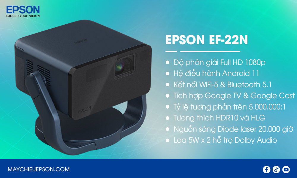 Epson EF-22N Máy chiếu mini thông minh