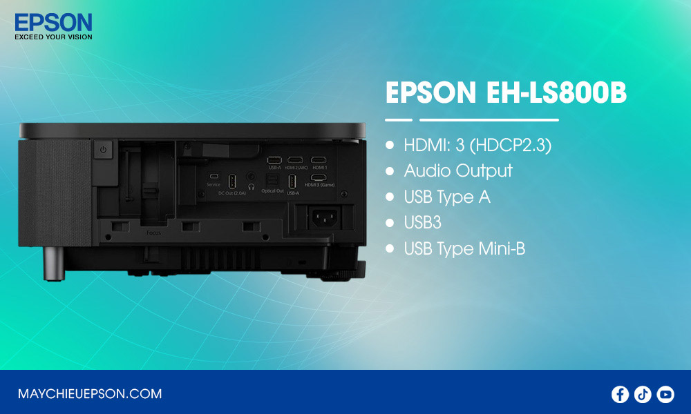 Epson EH-LS800B Máy chiếu siêu gần 4K PRO-UHD