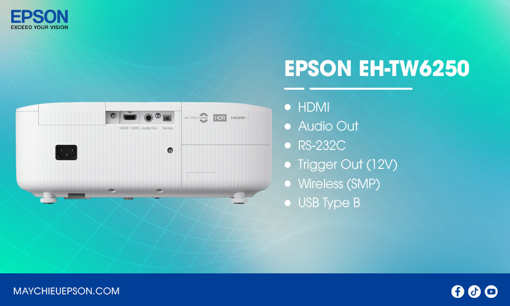 Epson EH-TW6250 Máy chiếu thông minh 4K PRO-UHD