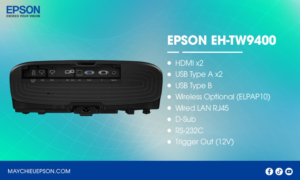 Epson EH-TW9400 Máy chiếu 4K cho rạp phim tại gia chuyên nghiệp