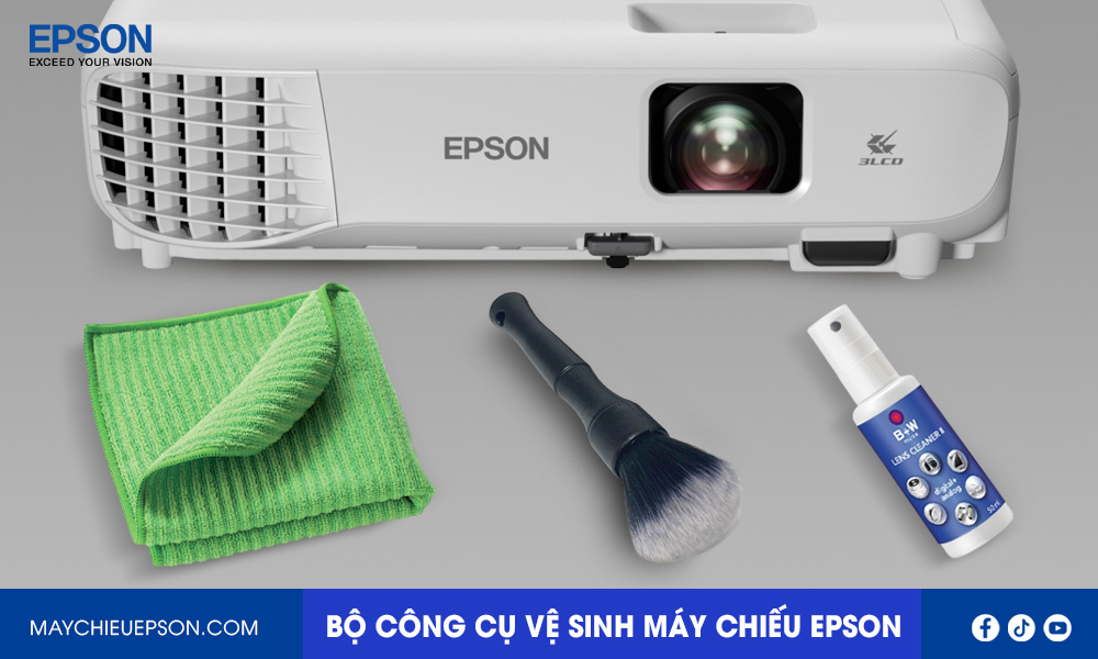 Bộ công cụ vệ sinh máy chiếu tại nhà