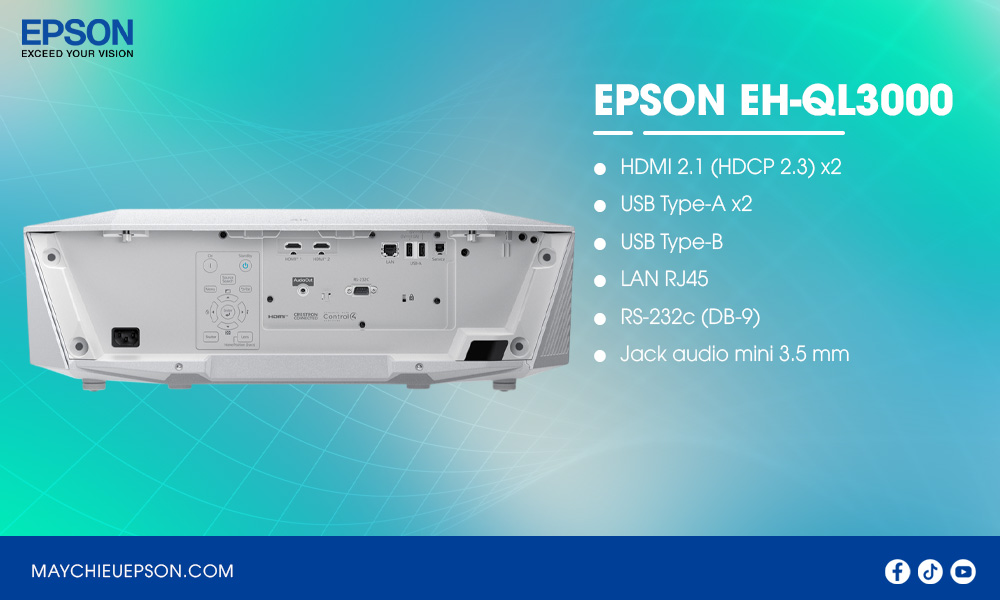 Epson EH-QL3000 Máy chiếu laser 3LCD 4K HDR độ sáng cao