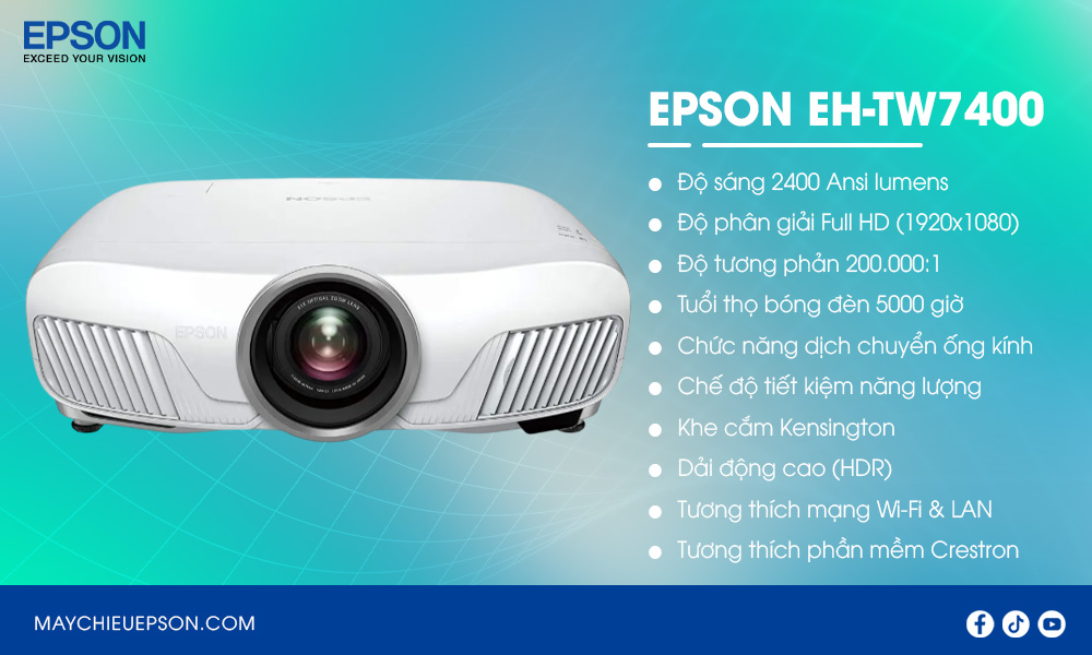 Epson EH-TW7400 máy chiếu home cinema