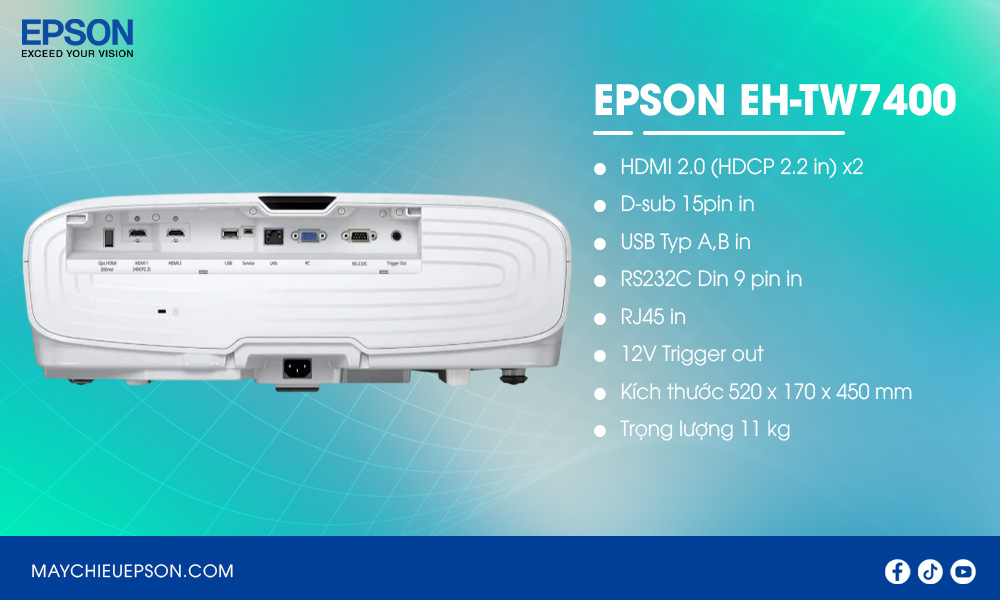 Epson EH-TW7400 máy chiếu home cinema