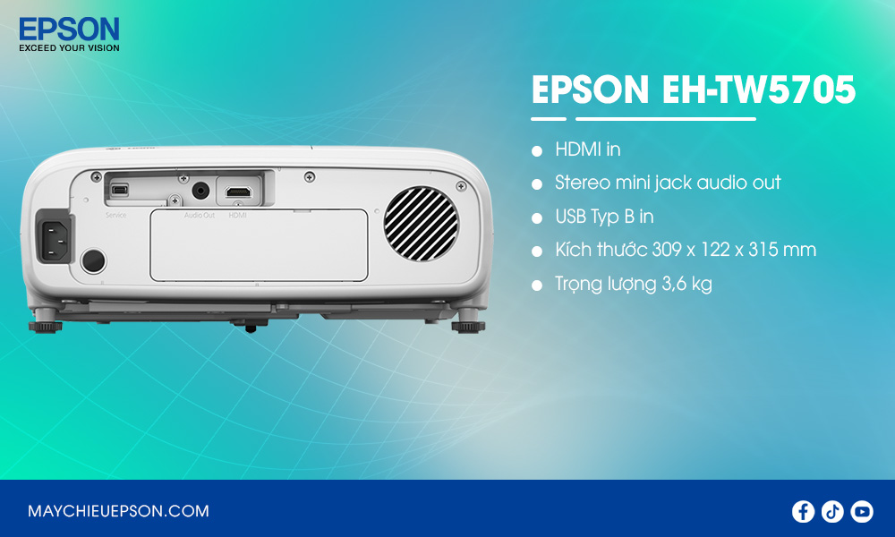 Epson EH-TW5705 máy chiếu giải trí gia đình Full HD 3D