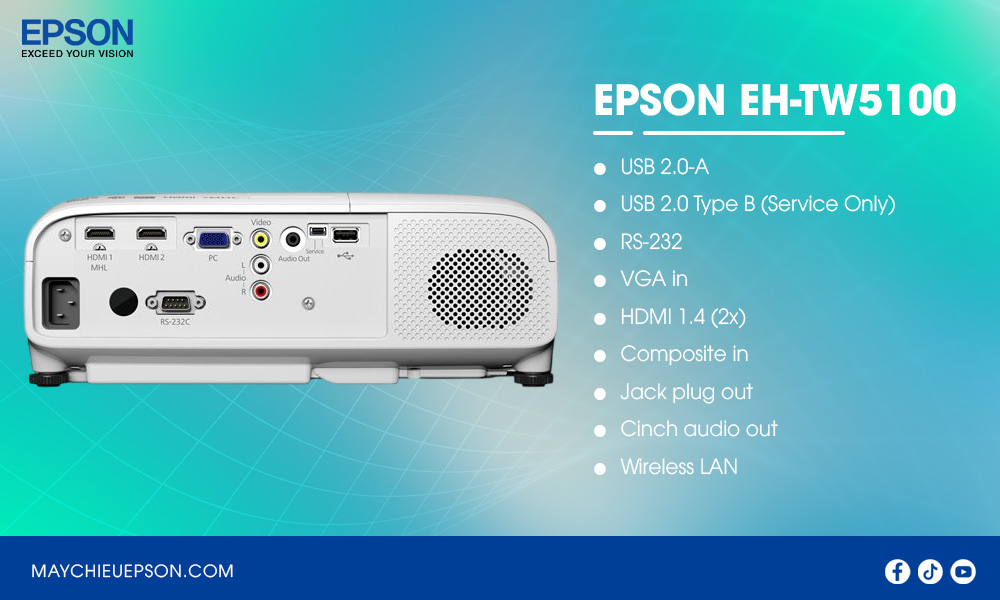 Epson EH-TW5100 máy chiếu giải trí gia đình Full HD 3D