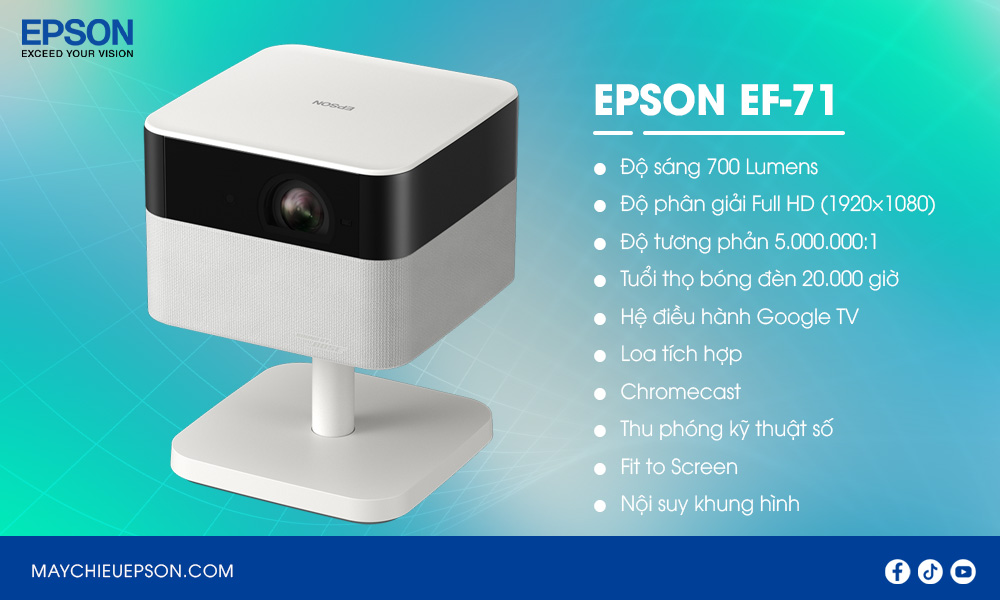 Epson EF-71 Máy chiếu thông minh di động Full HD 1080P